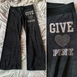 PINK Victoria’s Secret Loungwear Sweatpants Size Medium Felt